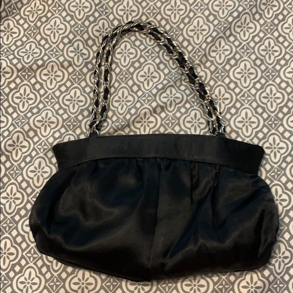 - Black satin clutch  5 in. L / 8 in. W‼️5for$25‼️
